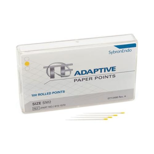 Kerr Dental 8151570 TF Adaptive Paper Points Small Yellow SM2 100/Pk