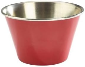 Red Stainless Steel Ramekins 2.5oz / 71ml - Set of 4 - Coloured Sauce Pots