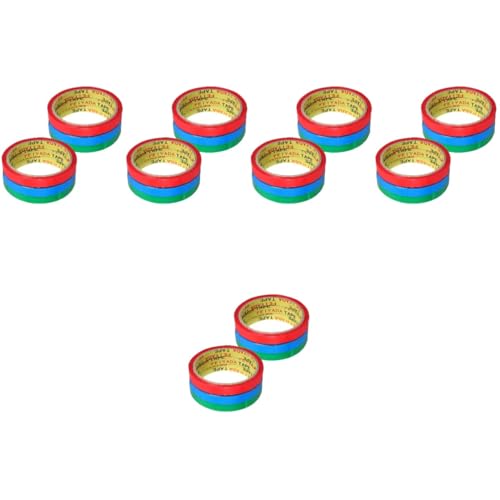 Lurrose 5 Juegos Máquina Selladora De Cinta Doble Cinta Para Sellar Bolsas Reutilizable Continuo Packing Tape Bag Sealer Suministro De Atar Cintas De Embalaje La Mascota Rojo 6 Rollos * 5