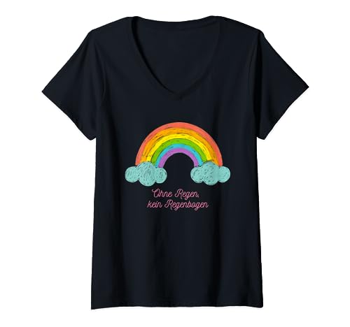 Kiwu (IUI, FIV, ICSI)- Sans pluie, pas d'arc-en-ciel T-Shirt avec Col en V