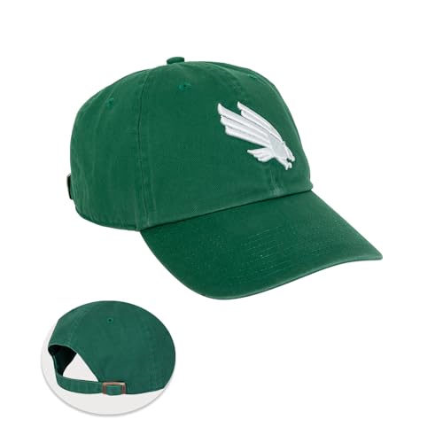 Desert Cactus University of North Texas Baseball Hat UNT Mean Green Cap Adjustable Adult Team Color (Design 1) Green