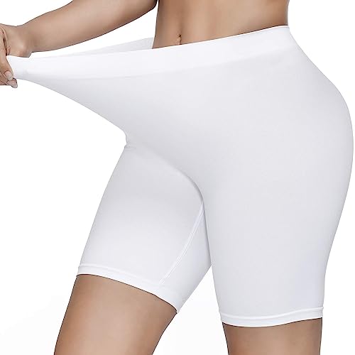 Image of KYDA Women's Anti Bacterial Cycling Shorts, Under Skirt Biker Shorts, High Waist Stretchable Yoga Shorts & Gym Workout Skin Fit Shorties