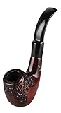 Shire Pipe Engraved Bent Brandy - 5.5' / Cherry
