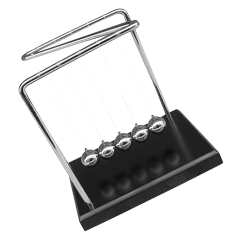 Frcolor 物理学教育向け耐久性クラスカル牛??デスク飾り 振り子運動バランスボール共鳴デスクトップ科学 付きオフィス 学校用