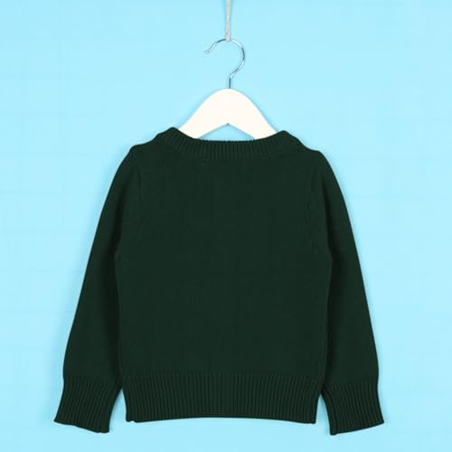 Girls Boys Knit Cardigan Single Breasted Sweater Toddler Baby Basic Crewneck Long Sleeve Jacket Causal School Uniform Outfit2