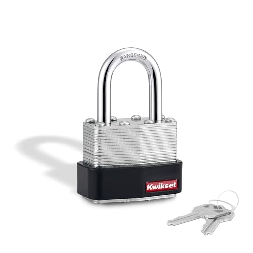 Kwikset Laminated Steel Padlock with Hardened...