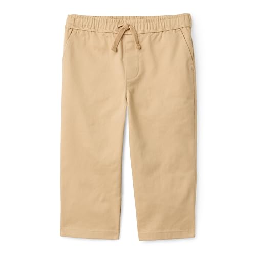 Amazon Essentials Boys Boys and Toddlers Regular Fit Stretch Pull On Pants Tan 4T
