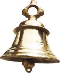 Divine Shoppe Brass Temple Bell 5inches Diameter