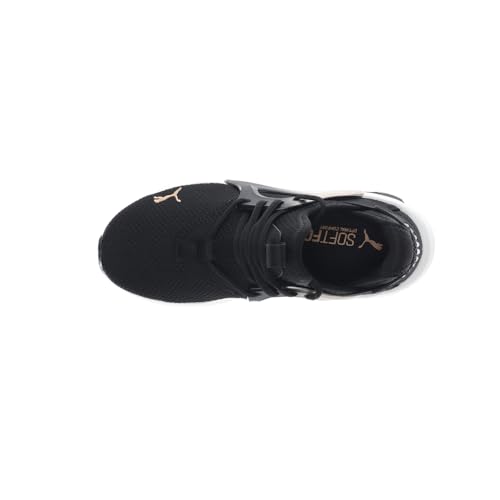 PUMA Kids Girls Softride Enzo Evo Molten Metal Running Sneakers Shoes - Black - Size 4.5 M4