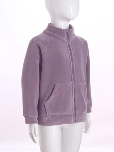 easyforever Kids Boys Girls Zip Up Soft Fleece Jacket Fall Winter Sweatshirt Warm Outwear Casual Coat with Pockets4