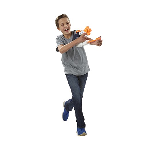 Brinquedo Lança Agua Nerf Super Soaker Squall Surge Hasbro Azul/Laranja/Branco