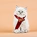 Baluue Decorative Kitten Scarf for Pets Festive Year Celebration Accessory Adorable Red and Cats Pet Decoration for Spring Festival