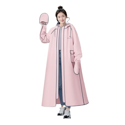 Poncho pluie pour adultes cape de pluie imperméable rose XL