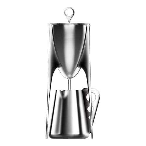 Juego de infusor de té de acero inoxidable 304 con diseño de sifón, base de trípode, incluye tetera de 250 ml y taza Fairness de 500 ml para experiencia de degustación de té