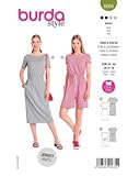  Burda Style Katalog-Schnittmuster Sommerliches Kleid und Overall  Damen, Gr. 34-44  Nählevel: Leicht #6004