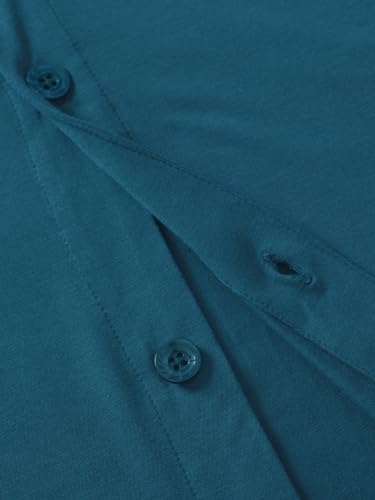Image of Latuza Men's Viscose Pajama Top Button Up Sleep Shirt