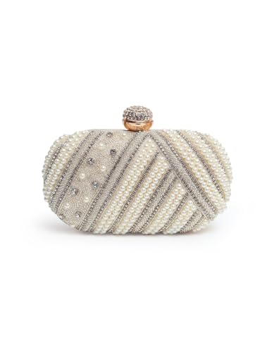 Image of THE TAN CLAN Rabia Hand Embroidered Clutches for women Purses Luxury Evening Handbags for ladies