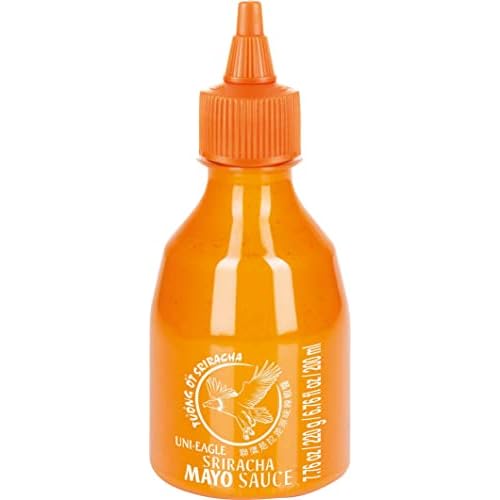 Uni-Eagle Chili Sauce Sriracha Mayo – würzig scharfe Mayocreme mit leckeren Chilies – 1 x 215 g