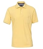 Con bolsillo en el pecho Redmond Polo para hombre, monocolor, bolsillo en el pecho, 100% algodón., vainilla, M