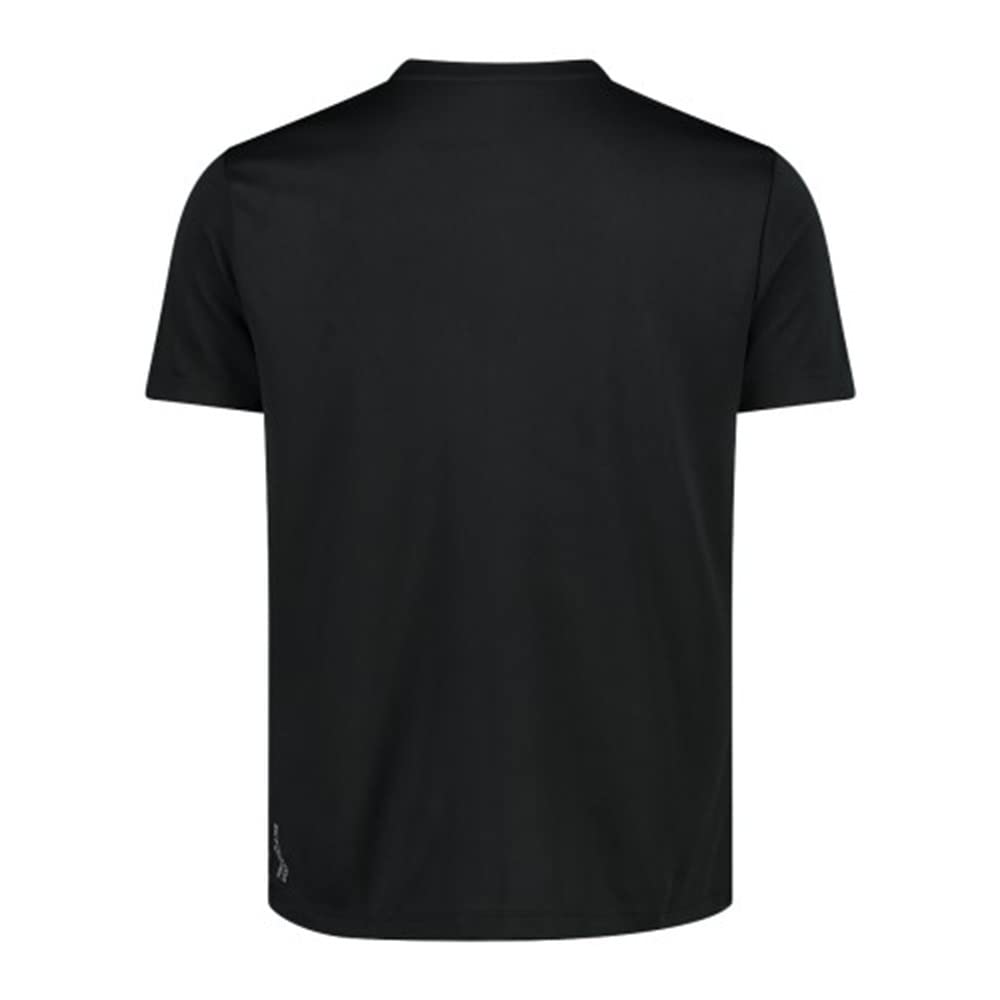 CMP Short-Sleeved Piquet T-Shirt Nero