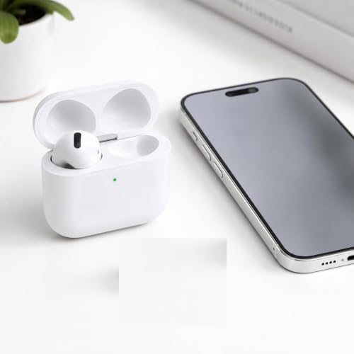 Image of Earbud 4 Wireless Bluetooth Earbuds with Deep Bass,Fast Charging Case Wireless USB-C Type H1 Chip Earbuds with Powerful,Noise Cancellation,Long Battery Backup