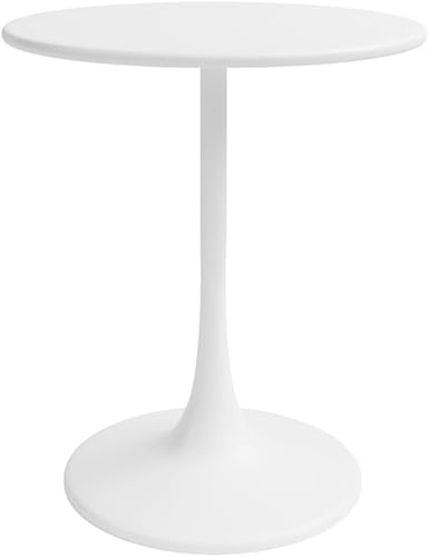 Miniatura 6 de Jamesdar, Kurv Bistro mesa de 24 pulgadas, interior/exterior, AllSteel, anillo base de plástico, capacidad de peso de 150 libras, verde aloe