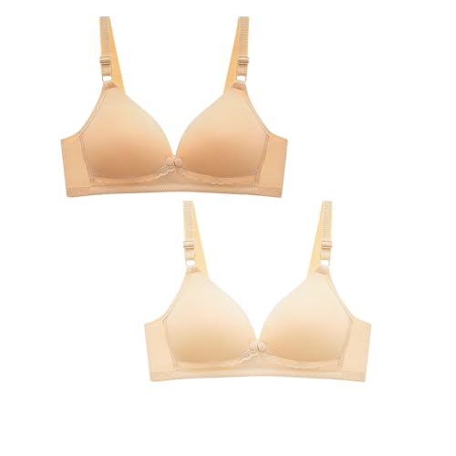 2 Confezione Reggiseno Maternità,Senza Cuciture Reggiseni Premaman in Pizzo Bralette Allattamento,Fibbia ad Apertura...