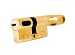 MAUER NW5 Bombin de Seguridad 31x31 color LATON con POMO Cilindro Bombillo...