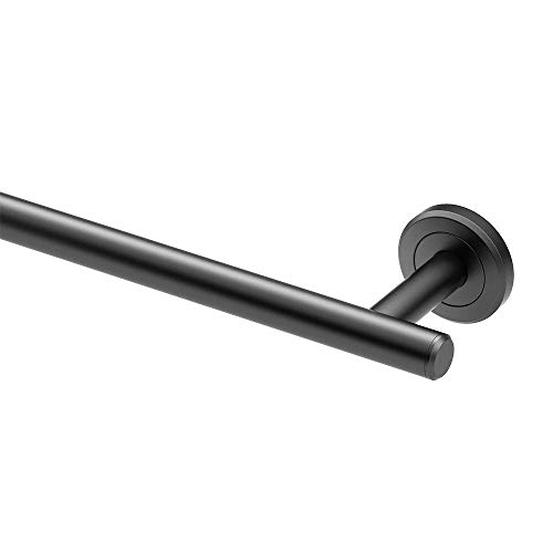 Image of Gatco 4240AMX Latitude II 30-Inch Towel Bar, Wall Mounted Bathroom Towel Holder, Matte Black