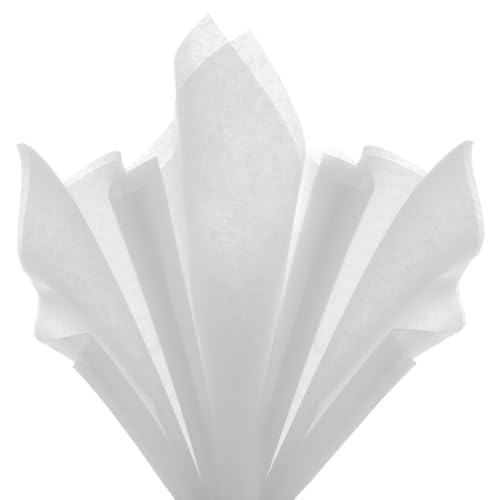 image for Simetufy 20 x 20 inch White Tissue Paper, 270 Sheets Tissue Paper for 