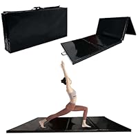 Kaidida klappbare Turnmatte Leicht zu reinigen Ideal für Yoga, Pilates & Fitness Schwarz