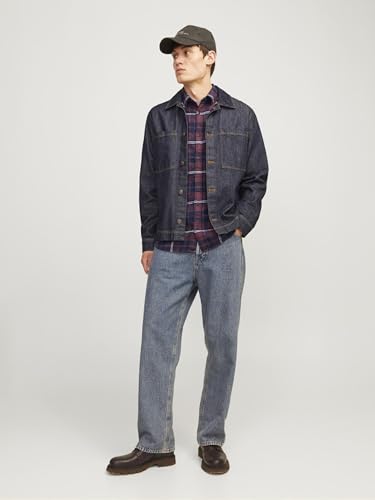 Image of Jack & Jones Men Cotton Blend Solid Regular Fit Shirt