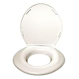 Big John Toilet Seat 2CR Oversize Toilet Seat, Cream