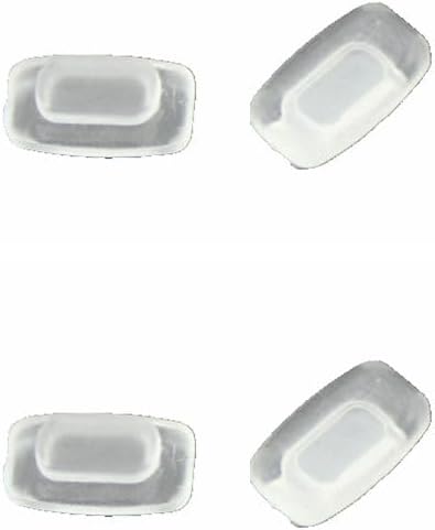 CauloCaulo Clip On Nose Pads Compatible w Oakley Glasses Sunglasses Frames OO4128 OO4137 OX3229 OX3233 OX3235 OX5134 OX5137 OX5141 OX8134 etc (Clear - 2 Pairs)