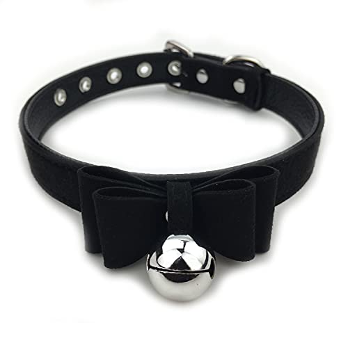 SZXL Bell Choker Collar Necklace Lolita Bow Collar Cat Kitty