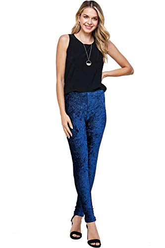 Jostar Women's Casual Velvet Pants – Slim Fit Pull On Stretch Trouser