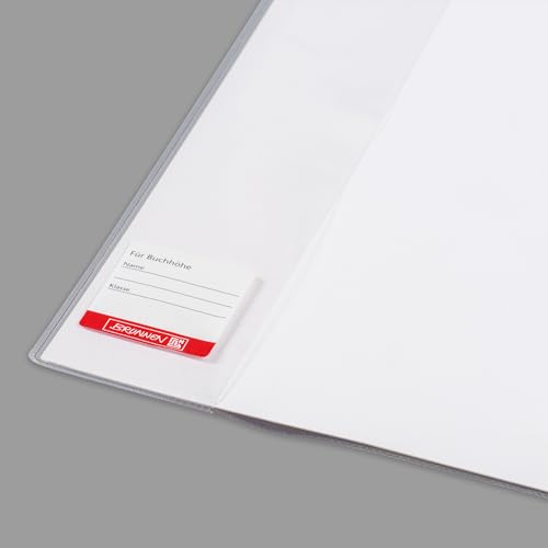 Brunnen 104026503 Buch-, Heftumschlag / Buchschoner (Buchhöhe 26,5 cm, 54,5 x 26,5 cm, mit Kantenschutz) transparent