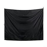 Schwarze hintere Tür Sichtschutz Vorhänge 180 x 230 cm Wasserdichtes Oxford-Tuch mit verstellbaren Kordelzügen für Camper Van SUV LKW Wohnwagen Reisen Camping Strand Outdoor