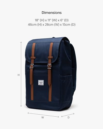 Image of Herschel Retreat Backpack, Navy, Standard - 23L