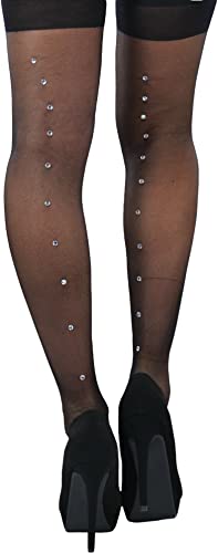 Image of ToBeInStyle Women's Seamless Thigh High Nylon Stocking With Opaque Band