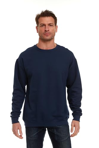 BILLIONHATS Mens Adult Crewneck Fleece Lined Pullover Sweatshirt Bulk, Wholesale Multipack2
