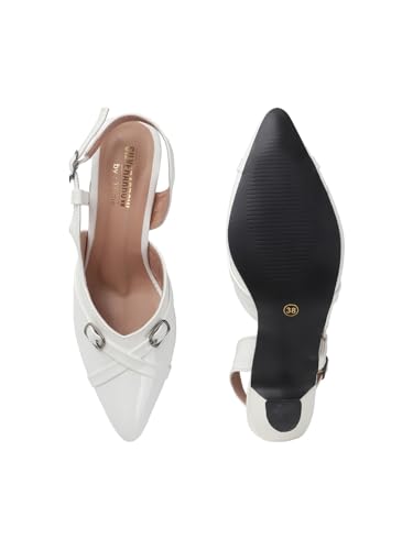 Image of SilverArrow womens Crown Boo Fashion Sandals|Stiletto Heel Sandals With Buckle Closure|Suitable For All Occasion