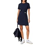 Lacoste Women's Draped T-Shirt Dress, Navy Blue, 6