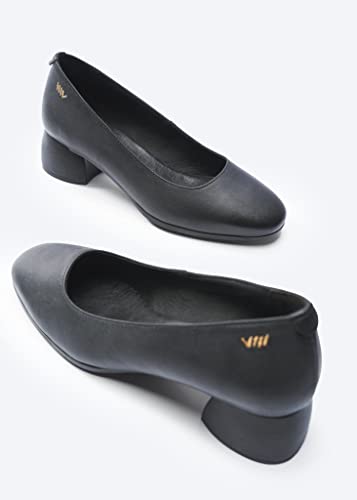 VISCATA Milan Women's Leather Wedge, Spain Handmade Casual Pump Comfortable Shoes with a Sturdy All Natural 1.5” Wedge2