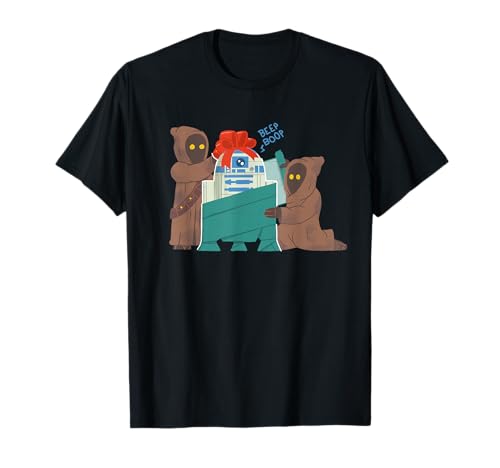 T-shirt Star Wars Holiday Jawas pour Noël avec motif R2-D2 imprimé