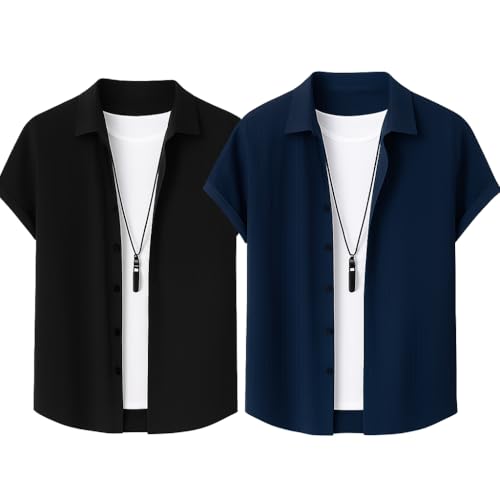 Image of Lymio Stylish Casual Regular Fit Shirt for Men|| Men Regular Fit Shirt (Available in Combo Packs) (S-Kent-)