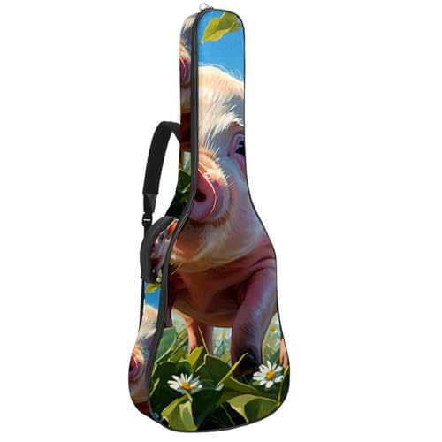 Sac de transport pour guitare acoustique étanche doté de multiples poches de rangement