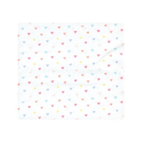 Image of Hudson Baby Unisex Baby Cotton Poly Flannel Receiving Blankets, Unicorns Rainbows, One Size