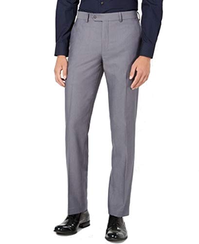 Bar III Mens Slim-Fit Solid Dress Pants Slacks, Grey, 31W x 32L