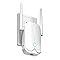 WiFi Extender Booster, WiFi Repeater WLAN Verstärker WiFi Extender bis zu 5000sq.ft Mit Repeater/AP Modus, Long Range Amplifier mit Ethernet Port zu Allen WLAN Geräten, 1-Key Setup, Access Point
